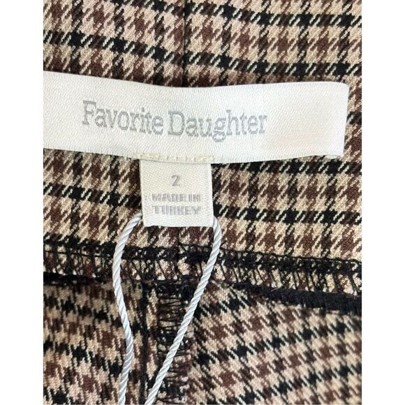 Favorite Daughter The Suits You Plaid High Waist Slit Hem Leggings NWT Size 2 - Picture 6 of 9